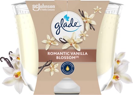 Glade Geurkaars Romantic Vanilla Blossom 100% Raapzaadwax - 224 gr