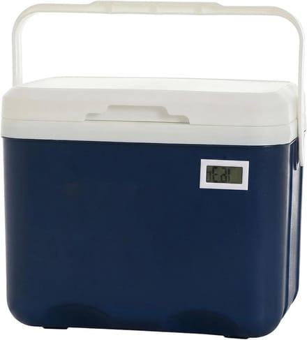 Mini Koelbox - Draagbare Koeler - Buitenactiviteiten - Met Thermometer - 6L Capaciteit - Wit