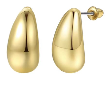 Oorbellen -Druppel -goudkleur -glans -2.5 cm- Charme Bijoux