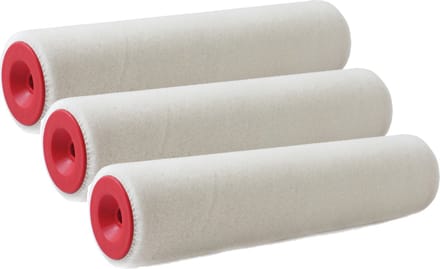 Sorex verfroller - 3x stuks - vacht - anti-spat - muur roller - pluisvrij - 5,6 x 25 cm