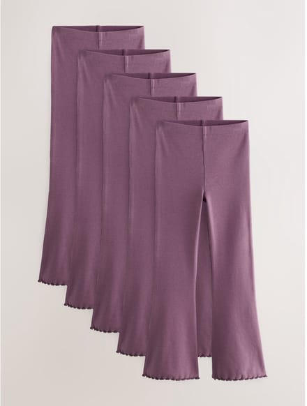 Next - Meisjes - Geribbelde legging met wijd uitlopende pijpen - Roze
