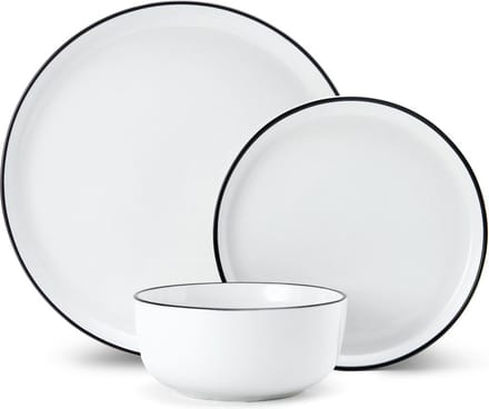 Mikasa - Serviesset - Limestone - Porselein - Wit - 12-Delig