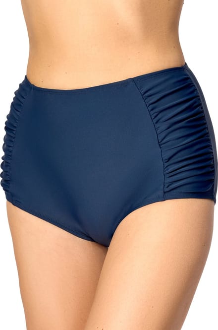 Merry Style Dames Zwembroek - Bikinibroekje - Elastische tailleband – Polyamide & Elastaan – Donkerblauw (6219) – 38 - MS-MS10-119-SL