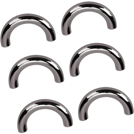 20 Sets Fermoir de Suspension de Sac à Main Pont Arche Forme U Connecteurs de Sac Fermoir 19.5x14mm avec Vis 5.5mm