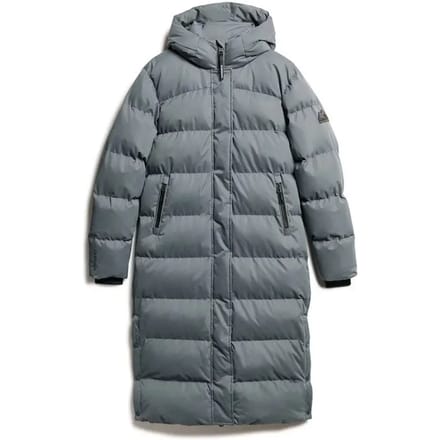 Superdry - Lange pufferjas van microvezel - Dames - Gewatteerde jassen