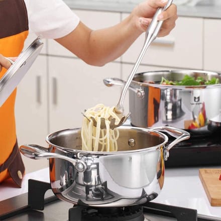 Spaghetti Lepel Server van RVS, Ideaal voor Pasta en Koken, Vaatwasserbestendig, 35 cm Lengte