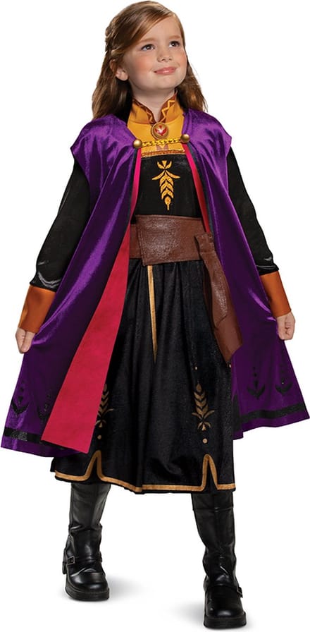 DISNEY - FROZEN 2, Anna Op reis Deluxe , Maat S (5 - 6 jaar), Meisjes