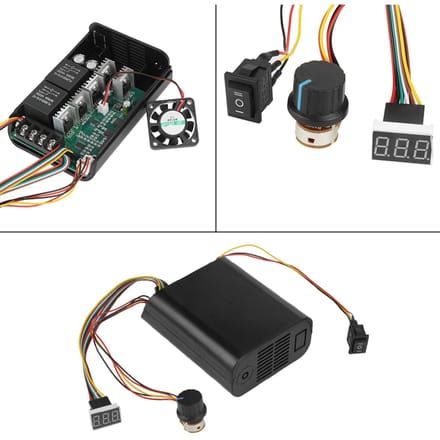 DC 10 55V 40A Digitaal Display DC Motor Snelheidsregelaar CW CCW Omkeerschakelaar