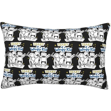 Journal d'un dégonflé Housse de coussin rectangulaire Décoration Chambre à coucher Lit Maison Confort Coussin d'appoint 60x40cm