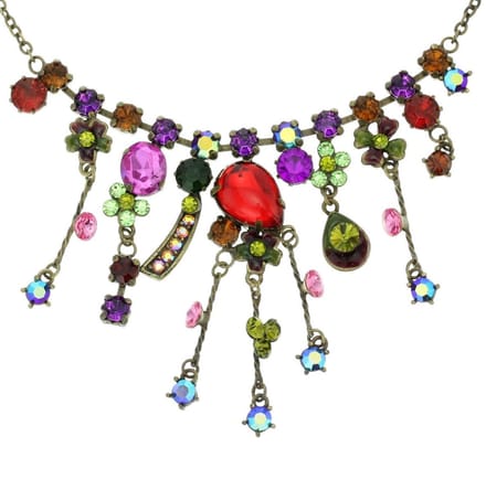 Behave - Multicolor ketting met steentjes - Statement bij feestelijke outfit