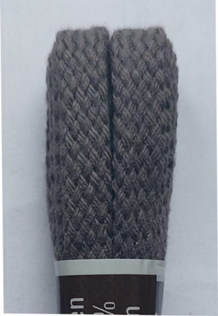 Tana Veter - Grijs - Plat - Lengte 90 cm - Breedte 7 mm - Schoenveter