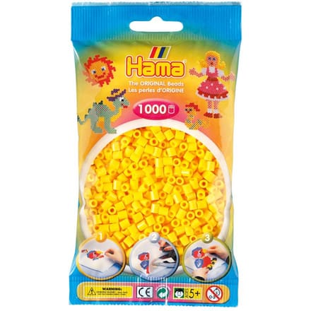 Hama Kralen 1000st nr. 3 geel Strijkkralen & -parels