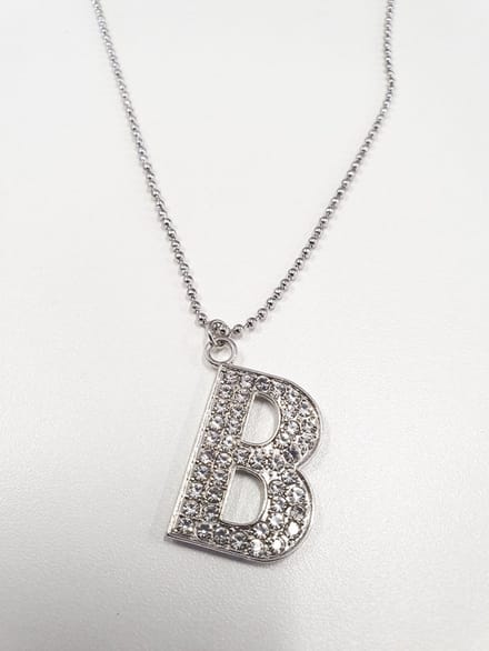 Ketting Met Letter Diamand - B