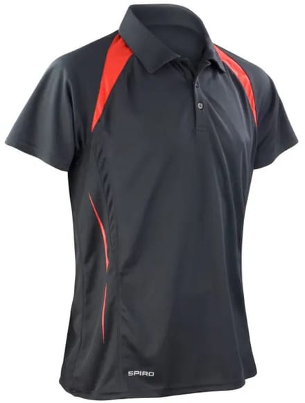 Spiro Team Spirit Polo - Black/Red - L