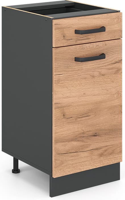 Vicco R-Line Keukenonderkast – 40 cm, WB Antraciet Krachtige eik goud