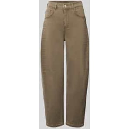 Jeans van katoenmix met strass-steentjes