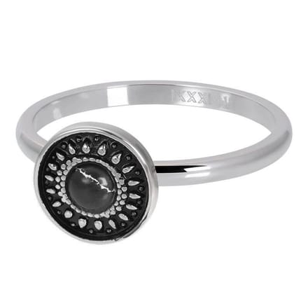 iXXXi Vulring Vintage Black Zilver | Maat 16 (gewone ringmaat 18)