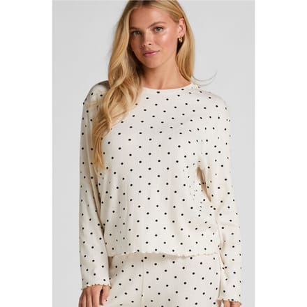 Hunkemöller Pyjama Top Loose Pointelle Wit