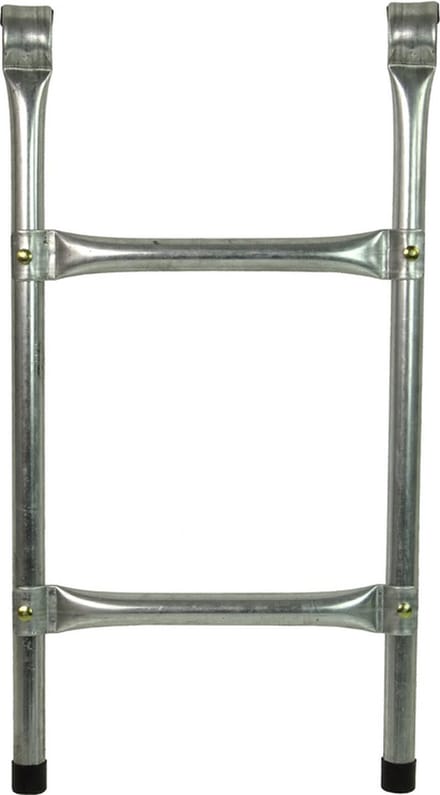 Trampoline trap - 60 cm - 2 treden - zilver