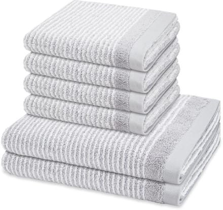 Ross Sonstiges 4 X handdoek 2 X douchehanddoek - in set 6 pack Stripes