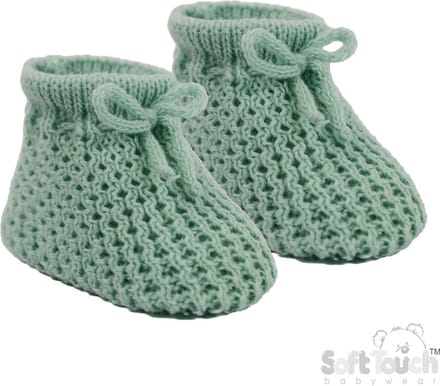 Soft Touch Babyslofjes New Born 0-3 Maanden Unisex Sage Green S401-SG