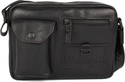 Leren Crossbodytas - Nashville - Zwart