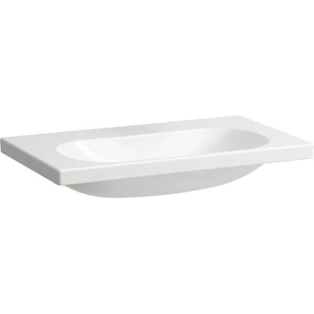 LAUFEN LUA washbasin 80 x 46 cm without tap hole, without overflow H8100870001421