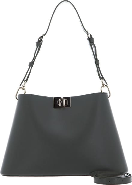 FURLA Leren Schoudertas Fleur Shoulder Bag Cactus Olijfgroen