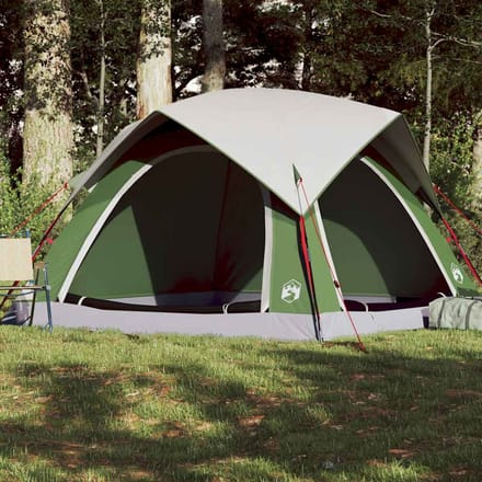 Tente de camping pour 4 personnes Verte Imperméable
