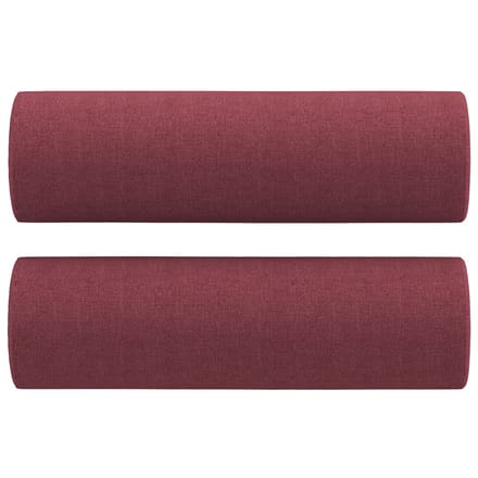 vidaXL - Sierkussens - 2 - st - 15x50 - cm - stof - wijnrood