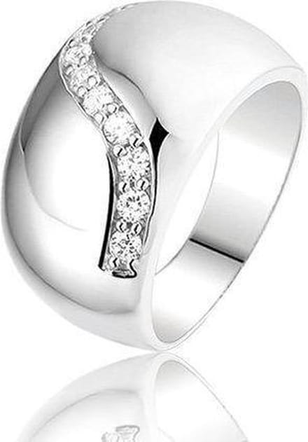 Montebello Ring Martine - 925 Zilver Gerhodineerd - 9mm - Maat 52-16.5mm