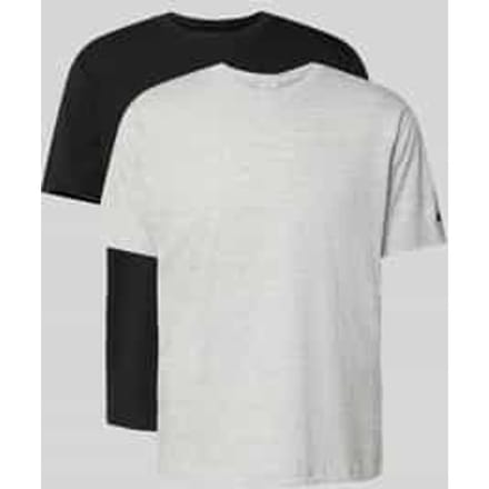 T-shirt met ronde hals in set van 2
