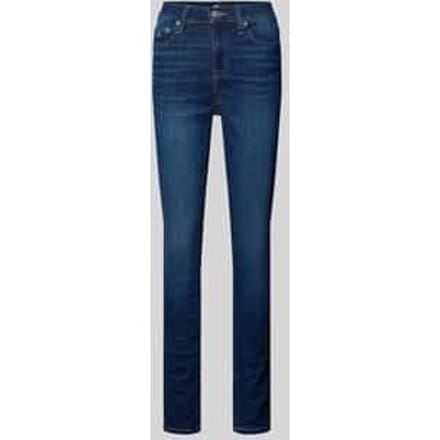 Skinny fit jeans met labelstitching, model 'NORA'