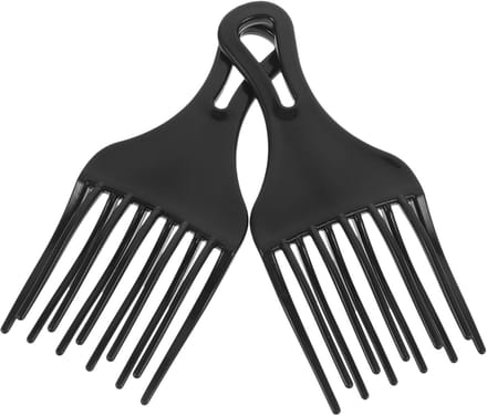 Haarkam Set - Kapperskam Haaraccessoires - Ontklitten Haar - Extra Brede Tanden - 16x7cm - Zwart