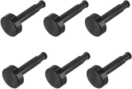 Universele Oven Knoppen Set (6 stuks) - Zwart | Timer & Thermostaat Handvatten