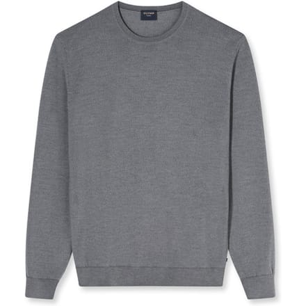 Olymp Trui O-Hals Wol Grijs - Maat L - Heren - Pullovers