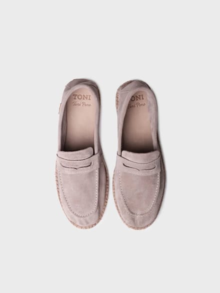Gesloten espadrilles voor heren van suède | BENET