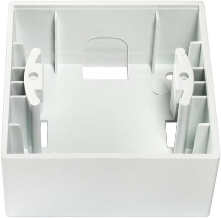Schakelprogramma Opbouw - Wandschakelaar Enkelpolig - Verlichting Besturen - Opbouw Montage - 82x82mm - Wit