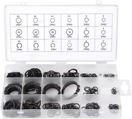 Assortiment van 300 Stuks E Clips en Retaining Rings voor Diverse Toepassingen van 2mm tot 32mm