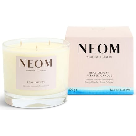 NEOM Real Luxury De-Stress Geurkaars met Drie Lonten