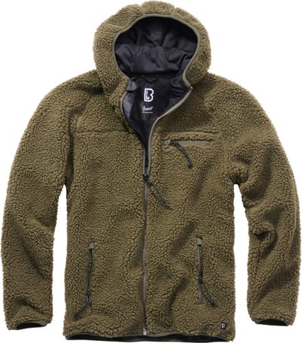 Brandit Teddyfleece Worker Olijf jacket Heren