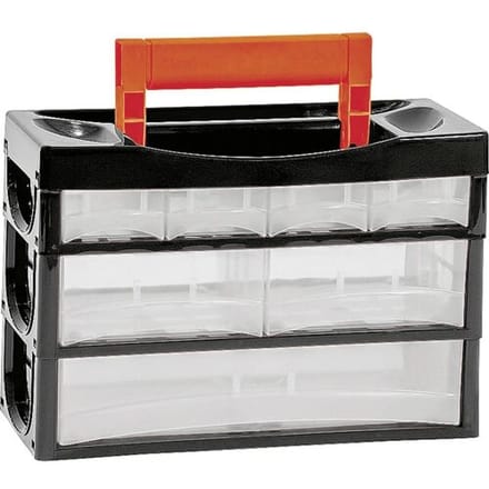 Alutec 66010 Assortimentskoffer Aantal vakken: 7 Incl. handgreep Inhoud 1 stuk(s)
