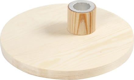 Kandelaar, H: 4 cm, d 16 cm, 1 stuk