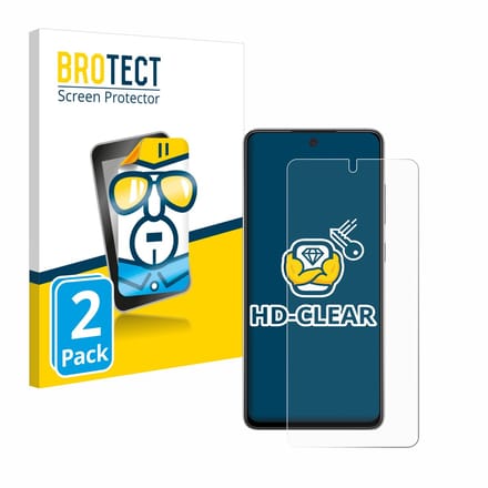 BROTECT - Screenprotector voor Samsung Galaxy A52s 5G - Folie Beschermfolie transparant 2 Stuks