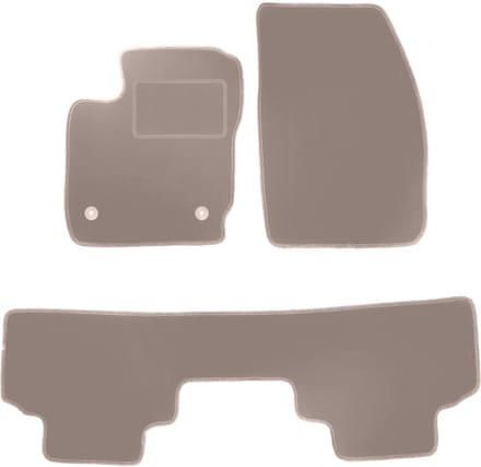 Beige veloursmatten voor: Ford Tourneo Courier combivan (2014-)