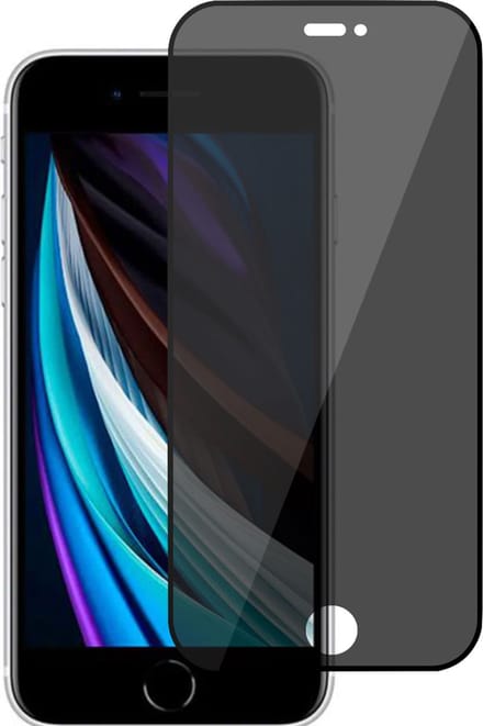 Geschikt voor iPhone SE 2020 Privacy Screenprotector - Privé - Geschikt voor iPhone SE 2022 / SE 2020 / 7 / 8 Screen Protector Gehard Glas 9H