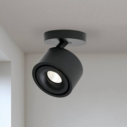 ORION Specter LED plafondspot, zwart, Ø 8,4 cm, aluminium