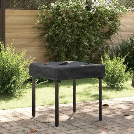 vidaXL - Tafel - Dekking - 62 - x - 62 - x - 15 - cm - Vierkant - Waterdicht - Zwart