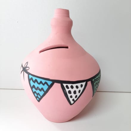 Floz Design spaarpot zonder opening - aardewerk - kraamcadeau spaarpot