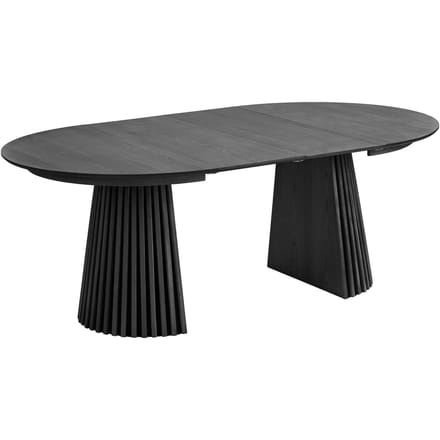 House Nordic Eettafel Osaka - Zwart Uitschuifbaar - 120-200cm